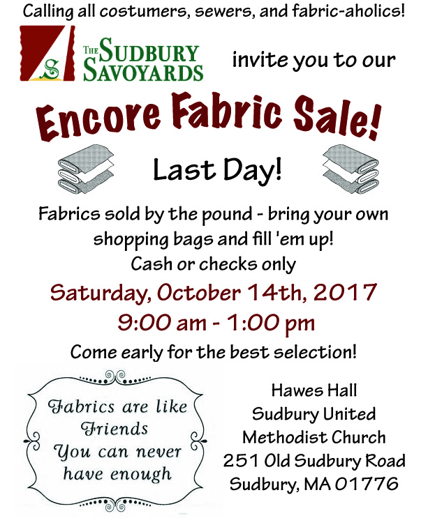 Fabric Sale 2017